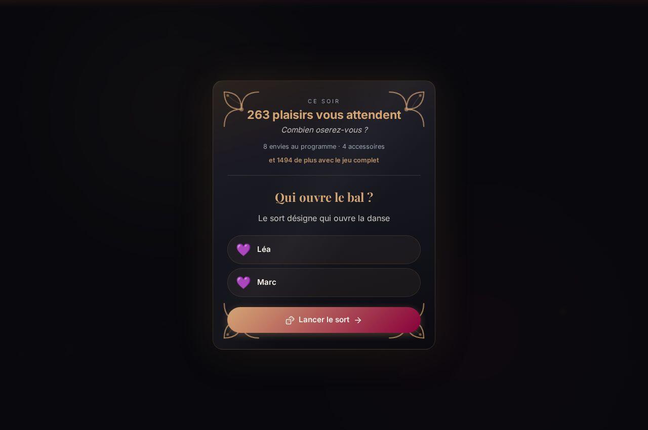 Qui ouvre le bal : le tirage du premier joueur