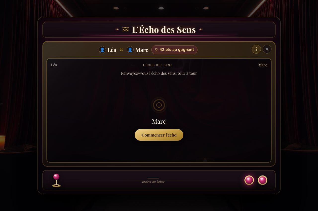 Le segment Le Mini-jeu, tel qu'il s'affiche dans le jeu