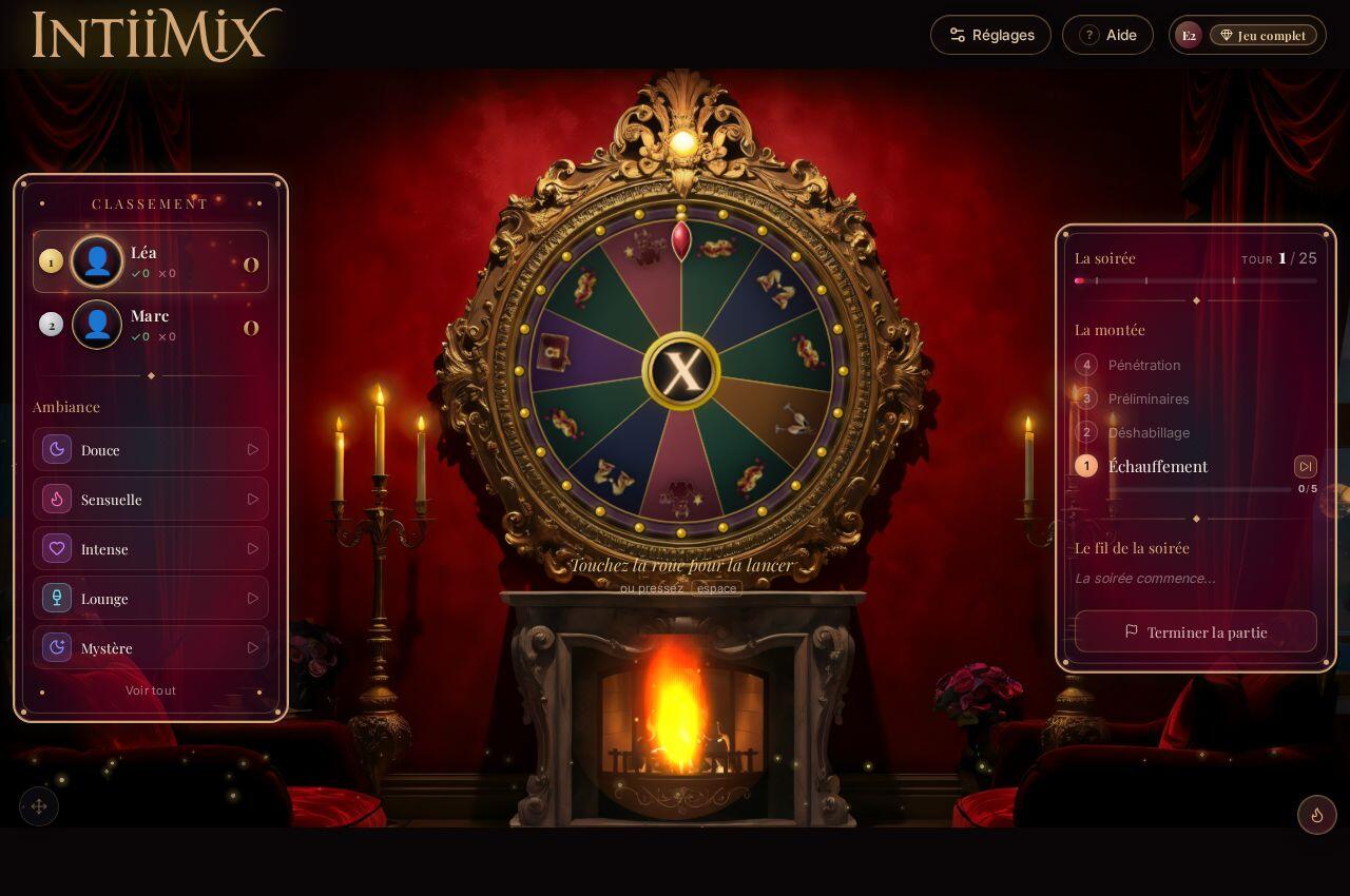 Le plateau du Boudoir, tel qu'il est dans le jeu