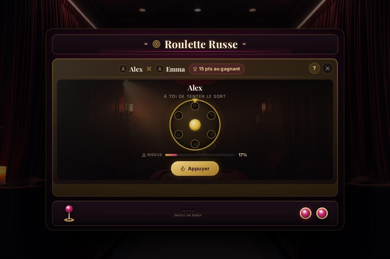 Un mini-jeu réel au Donjon : la Roulette Russe